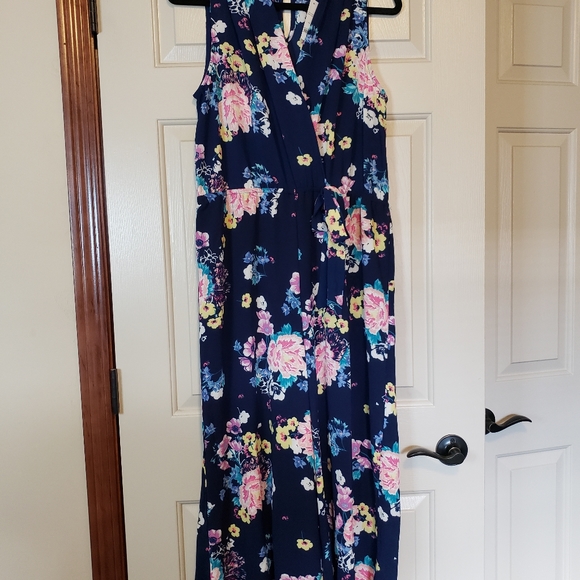 liberty lane Pants - BNWT navy and floral jumpsuit size XL